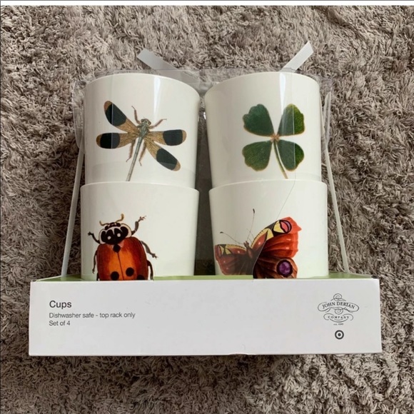 NEW JOHN DERIAN 4pk 16oz Melamine Tumbler Set - Picture 3 of 4